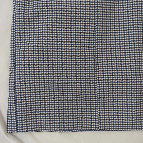 Banana Republic Houndstooth Check Tie-Back Sheath Dress, Color Blue/White Size 6 - Picture 8 of 16